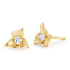 💖SOLD💖 Sophie 18k gold 0.2 tcw diamond earrings F/G VS2